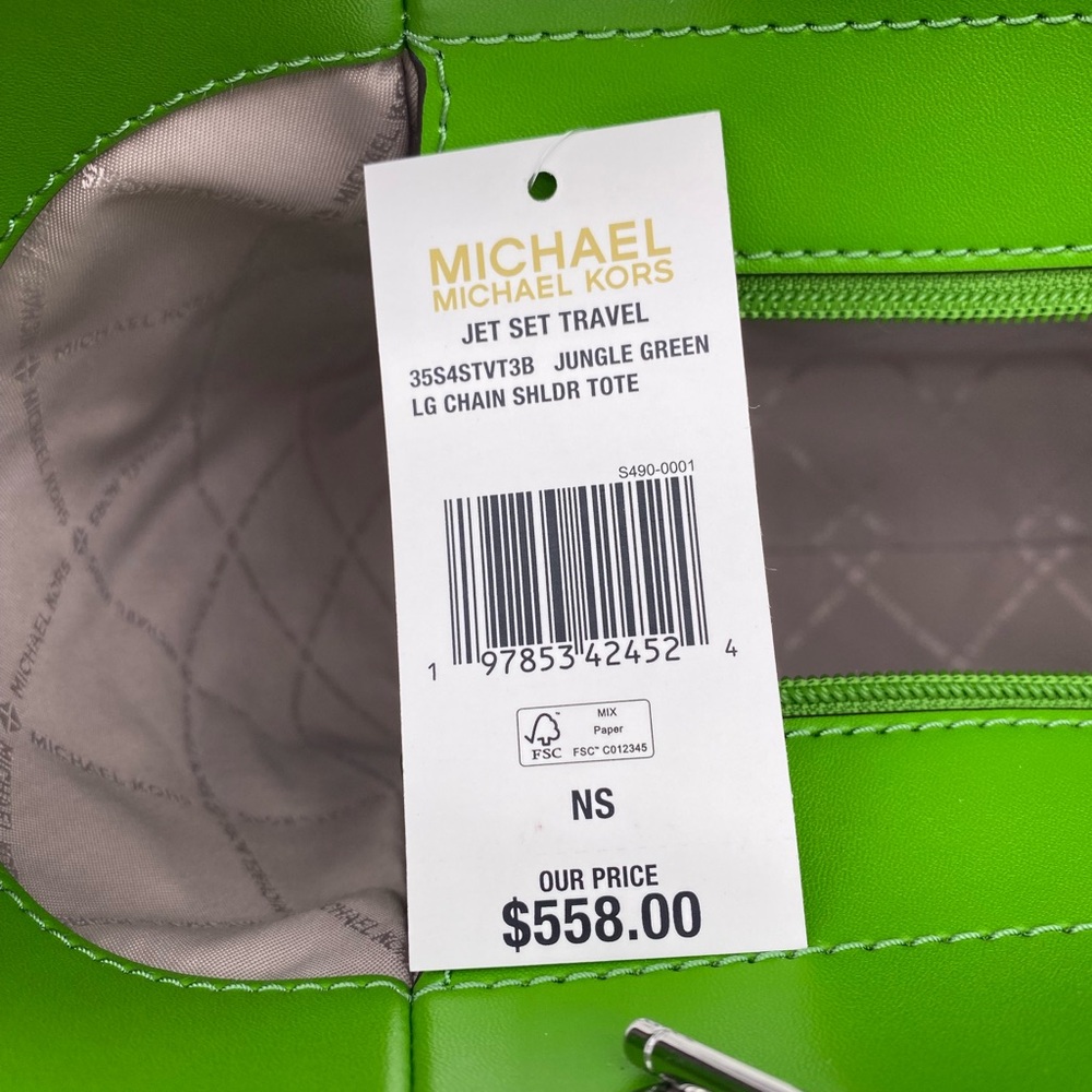 Michael Kors Jet Set Large Signature Logo Shoulder Bag - Picture 12 of 14